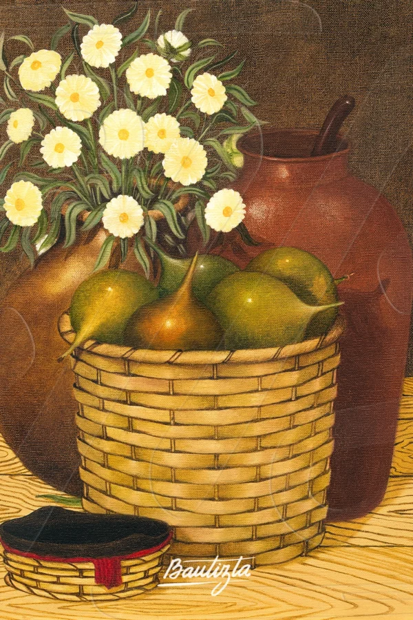 Bodegón Flores y Granadillas